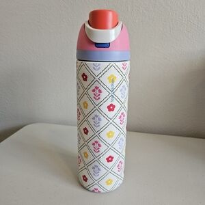 Owala FreeSip Bottle Garden Whimsy 24 oz Stainless Steel Water Bottle 2025